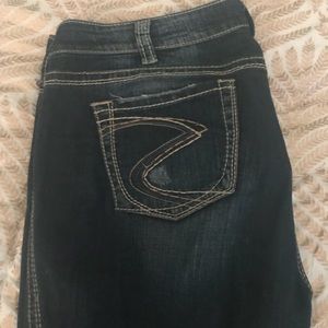 Silver plus size curvy jeans